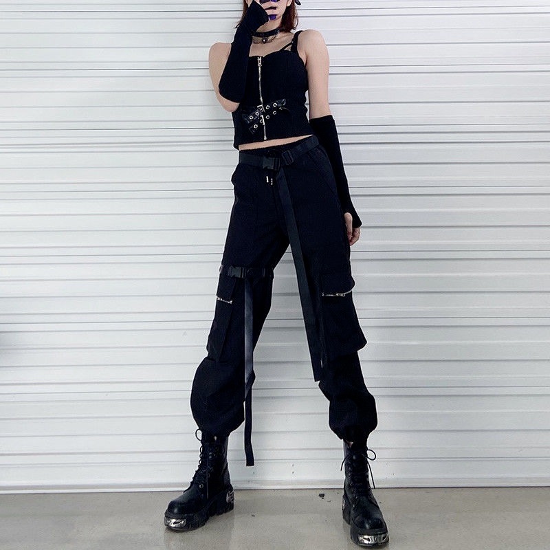 Women's gothic Cyberpunk pants - Cyberpunk Clothing