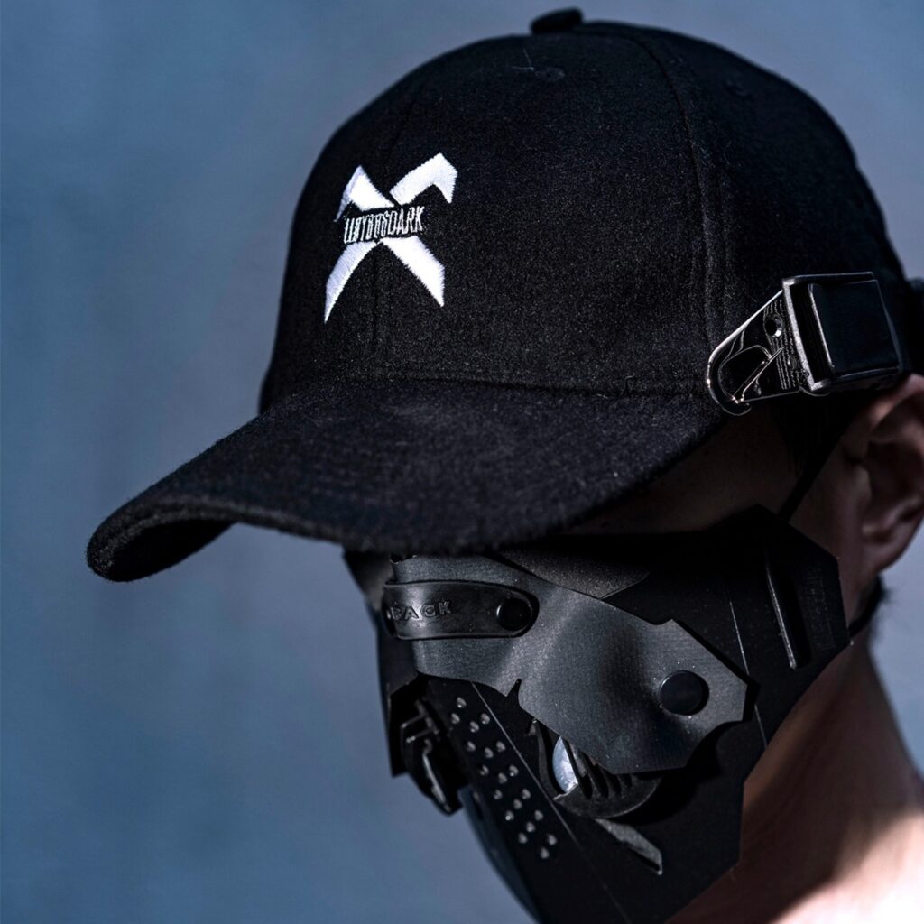 Black Cyberpunk cap - Cyberpunk Clothing