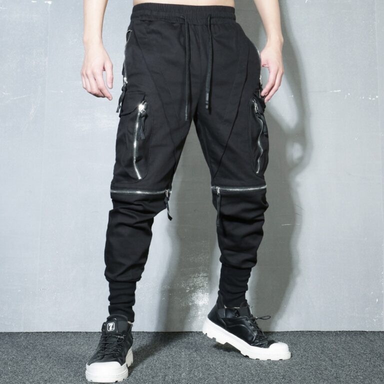 Cyberpunk pants with zippers - Cyberpunk Clothing