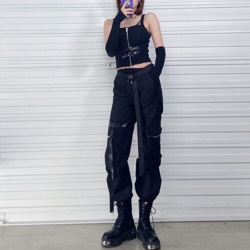 Women's gothic Cyberpunk pants - Cyberpunk Clothing