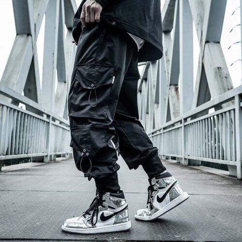 Cyberpunk Cargo Pants Black Cyberpunk Clothing